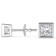 Jaslyn Princess Cut Earrings Stud - Nivetta